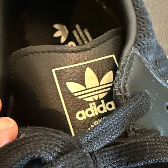 Adidas Originals Samba OG Core Black and Cream Magic beige leather Sneakers 10 - Picture 6 of 11